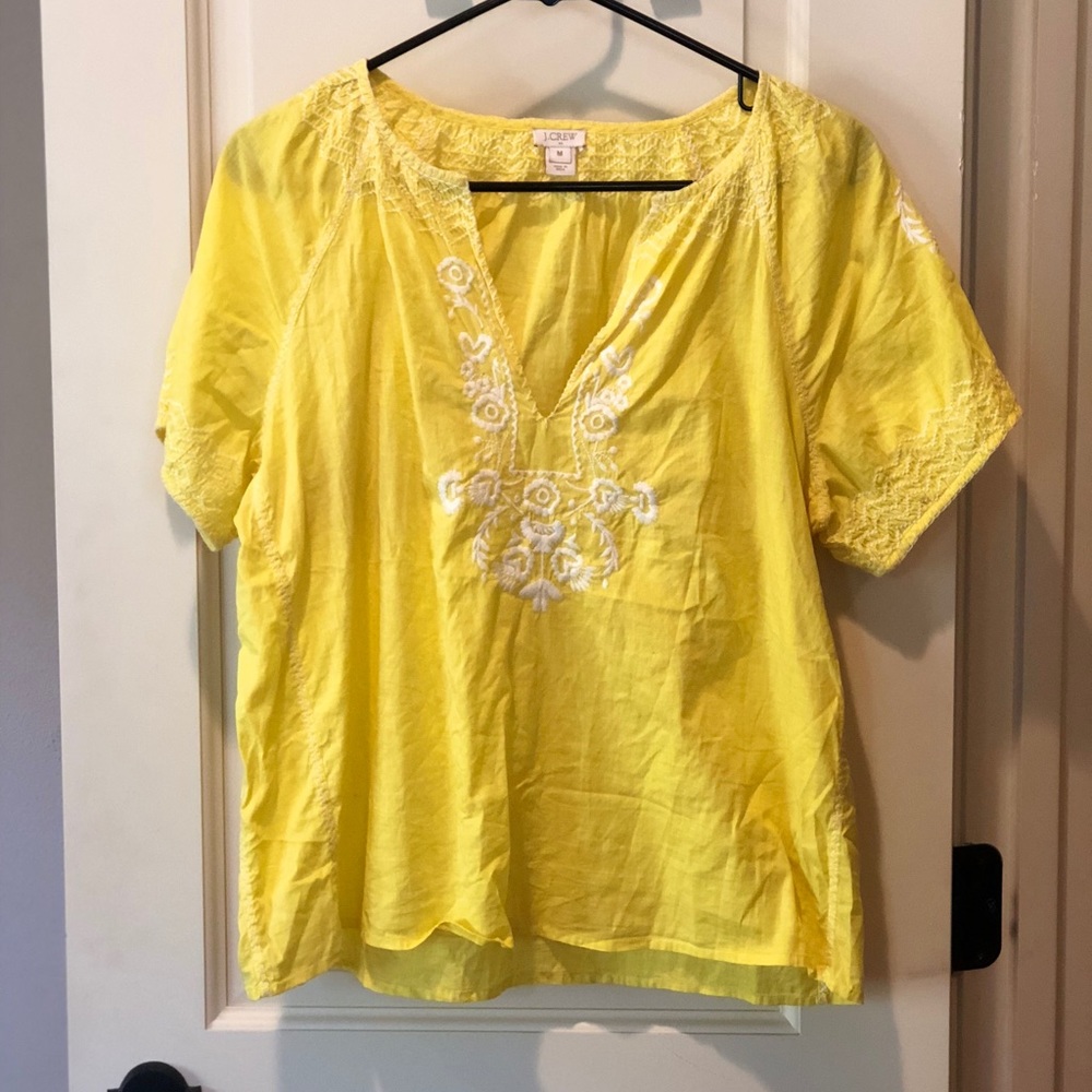J. Crew Embroidered Tunic